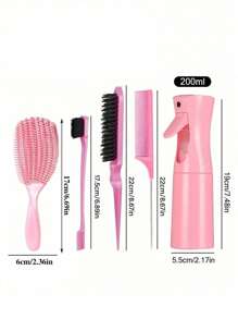 5pcs Hair Styling Comb Set - Comb With Hair Removal Function - Long Mouse Tail Comb - Edge Design - Suitable For Women, Long Mouse Tail Comb - Bone Tip - Blade-Like End - Hair Separation, Hair Styling, Hair Stuff, Comb Hair ,Hair Accessories, Hair Styling Kit, Hair Tool Kit, Hairstyling Set