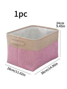 1pc Customized Toy Storage Box, Personalized Sorting & Organization Bin, Clothes Storage Bag, Custom Text Storage Basket, Large Capacity With Handle, Home Decor Storage Box, Storage Essentials Suitable For Bedroom, Living Room, Bathroom And Shelving