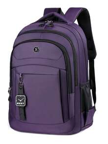 Reinforced Waterproof Large Capacity Bag, College Students Schoolbag, Going Out Computer Backpack, Casual Travel Backpack Laptop Bag For Men - Multicolor - View 5