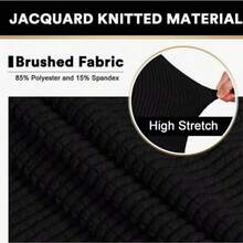 Funda De Sofá Cama Protectoras Grandes Cubre Salas Elásticas - Negro - Ver 3