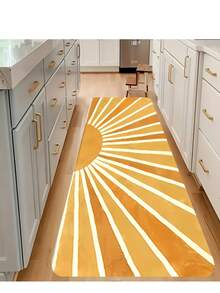 1pc Decorative Carpet, Sunshine Printed Rug For Bedside, Bedroom, Study, Living Room, Home Decor, Washable Area Rug, Hallway Runner - Multicolor - View 13