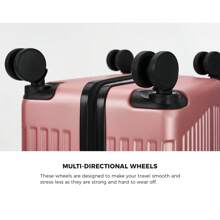 SUN YEE Mazam 3PCS Luggage Suitcase Trolley Set Travel TSA Lock Storage ABS Case Pink
