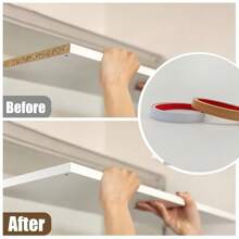 1 PIEZA 300cm Cinta para reparación de bordes de muebles, de aplicación autoadhesiva, para mejoras en muebles y encimeras, tira flexible de PVC, perfecta para decoración de habitaciones