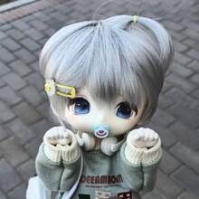 迷你 BJD 娃娃耳机装饰配件，酷炫学院风格耳机装饰模型，高品质装饰配件，是送给娃娃或朋友生日/节日的理想礼物 - 彩色 - 查看 3
