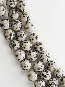 1 Strand Natural Dalmatian Jasper Round Beads Healing Energy Gemstone Loose Beads DIY Jewelry Making For Bracelet Necklace 4mm 6mm 8mm 10mm