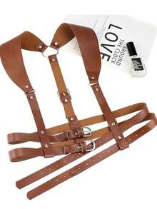 Women Harness Belt Pu Leather Suspenders For Women Bondage Body Harness Corset Goth Fetish Clothing Exotic Accessories - A - View 8