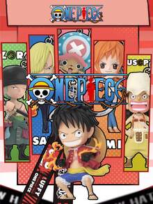TOEI ANIMATION 1PC One Piece Officially Licensed Tide Play Style One Piece Characters Fishman Island Keychain Blind Box Fun Collection Decorative Life Fan Must-Have PVC Material Daily Decoration Holiday Essential Gift - HZW-ySK - View 1