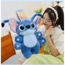 Disney Muñeco de peluche suave de Stitch de 6 brazos de Disney, muñeco de peluche grande de Stitch, regalo para niñas, para vacaciones y cumpleaños