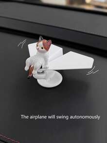 Cute Sleeping Cat Car Decor Ornament, Display Decor For Car Dashboard/Computer Desktop, Made Of Resin With Acrylic Double-Sided Adhesive Tape - Multicolor - View 11