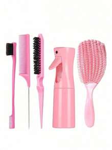 5pcs Hair Styling Comb Set - Comb With Hair Removal Function - Long Mouse Tail Comb - Edge Design - Suitable For Women, Long Mouse Tail Comb - Bone Tip - Blade-Like End - Hair Separation, Hair Styling, Hair Stuff, Comb Hair ,Hair Accessories, Hair Styling Kit, Hair Tool Kit, Hairstyling Set