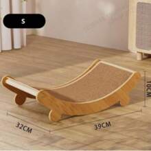Combo de Tabla rascadora de sisal, Almohadilla rascadora duradera y sin desorden, Mueble para gatos Sofá Cama todoen-uno Plataforma para escalar, Juguete de gran tamaño