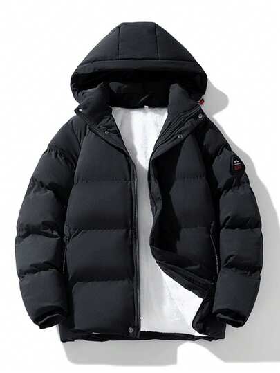 男士长袖连帽保暖冬装外套