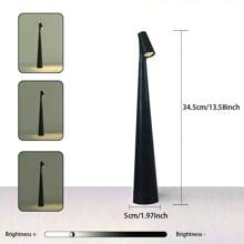 1 pièce Lampe de table à design minimaliste, veilleuse rechargeable pour la lecture et l'apprentissage, lampe de bureau à interrupteur tactile avec trois modes d'éclairage réglables. Convient pour la chambre à coucher, le bureau, la décoration et l'éclairage du salon.