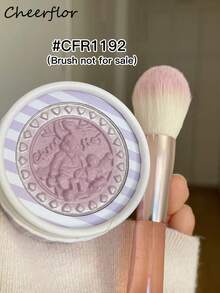 CHEERFLOR Embossed Single Color Blush, Cheeks Powder Blush, Smooth Mate Face Blush, Light, Smooth, Facial Beauty Cosmetic Makeup - CFR1192 - View 4