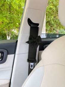 创意蝴蝶结汽车安全带护肩护颈套透气面料适合夏季车内用品