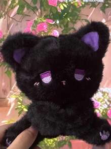 Poupée en peluche mignonne et adorable de chat, poupée kawaii en doux animal en peluche, cadeau d'anniversaire pour petite amie, Noël, Halloween, Saint-Valentin, fête, Fête des mères