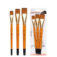 3-teiliges professionelles Künstlerpinsel-Set, Nylonpinsel, Malpinsel-Set für Anfänger und Profis – ideal für Aquarell-, Öl- oder Acrylmalerei, Gesichtsbemalung, Schulanfang, Schulbedarf