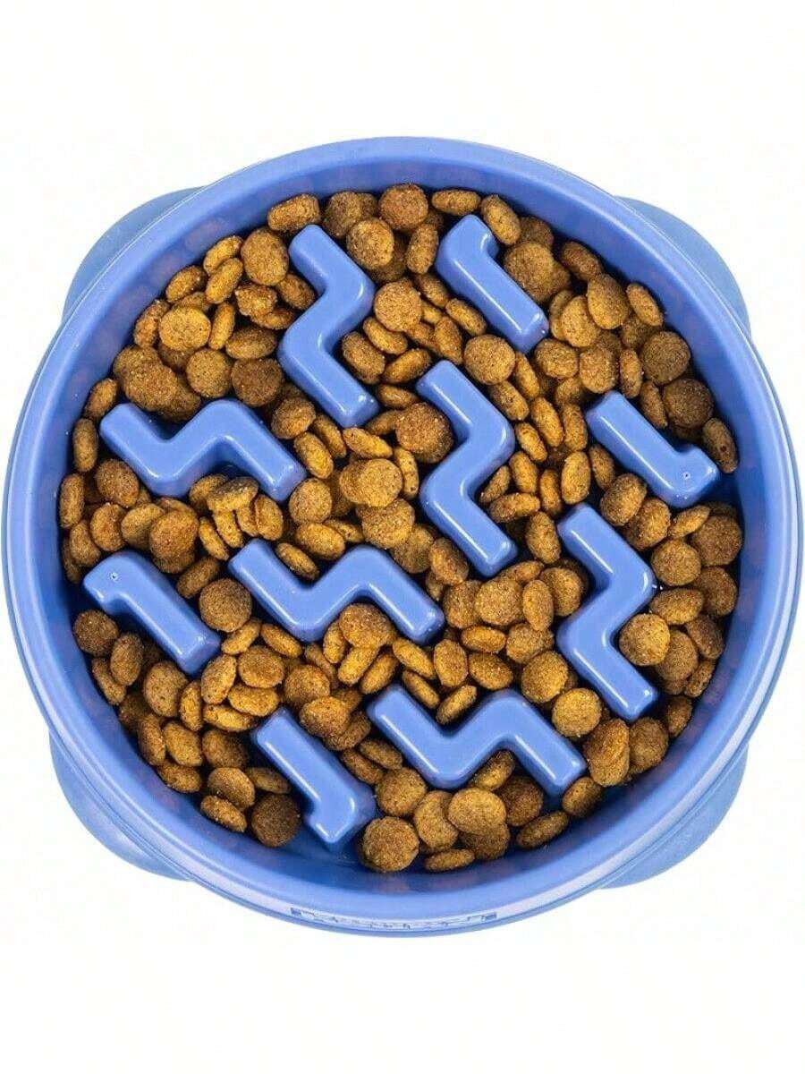 Outward Hound Fun Feeder Slo Bowl, Slow Feeder Dog Bowl, Medium/, Turquoise - 藍色 - 查看 1