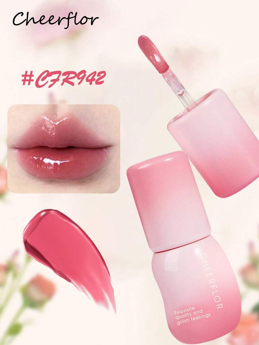 CHEERFLOR 镜面水润唇彩、玻璃唇彩、水润轻盈、布丁果冻质地、钻石丰唇彩、液体唇膏、