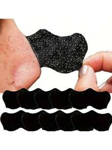 5 piezas/10 piezas/15 piezas/20 piezas/30 piezas/40 piezas/50 piezas/100 piezas/200 piezas Tiras para la nariz para eliminar puntos negros, limpieza profunda, parches faciales para puntos negros - al por menor