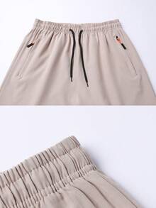 Men's Casual Sports Shorts Quick Dry Running Fitness Workout Breathable Printed Knee Length Shorts