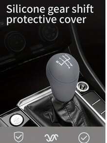 Silicone Gear Shift Knob & Handbrake Cover Set, Fit For Santana, Jetta, Lavida, Polo, Lamando, Passat, Octavia, Astra, Arteon Manual Transmission - Multicolor - View 2