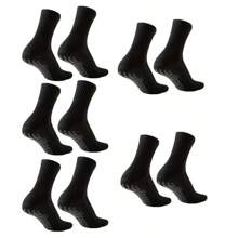 6 paia di calzini unisex antiscivolo da calcio con puntini adesivi, calzini sportivi con fondo spesso in spugna, adatti per corsa, calcio, basket, fitness