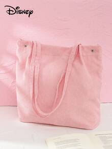 Disney 1 pieza Bolso de hombro de Mickey Mouse, Bolso de viaje de gran capacidad para niñas, Bolso de viaje con asa, Bolso de compras con estampado de dibujos animados de moda, Bolso de hombro minimalista de moda, Adecuado para uso diario, salidas, compras, viajes. - Multicolor - Ver 3