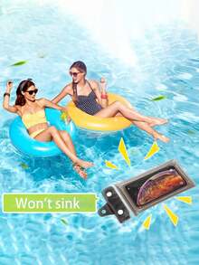 Personalized Name Waterproof Mobile Phone Bag, Personalized Waterproof Mobile Phone Bag, Universal Waterproof Mobile Phone Bag, Swimming Beach Protective Case, Bridesmaid Gift, Party Small Gift Waterproof Floating Laser Mobile Phone Bag - Multicolor - View 11