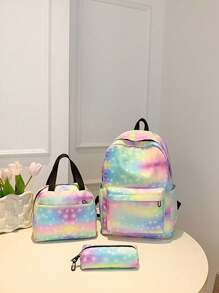 1pc New Style Combination Bag Cute Girl Niche High-Grade Nylon Backpack Messenger Bag, With Dinosaur Pattern, Multiple Patterns To Choose From, And Fashionable New Style Bag, Fresh And Simple And Dopamine Color Matching, Youthful Girl Style, Can Be Cross-Body, Shoulder Strap Is Adjustable, Casual And Fashionable, Very Suitable For Taking Out To Play, And Can Also Be Given As A Gift To Friends