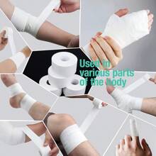 1 rotolo 3,8*914cm Nastro bianco e colorato con bordo facile da strappare, per protezione di polso e caviglia, fissaggio muscolare
