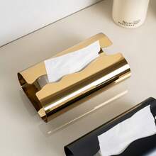 1 Piece Simple Tissue Box Tissue Holder Napkin Drawer Home Table Decoration Suitable For Cafe Tissue Storage Box Hotel Tissue Dispenser - Multicolor - View 5