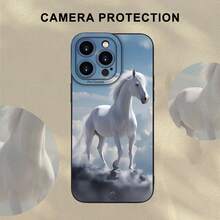 Funda protectora de teléfono suave de alta calidad con diseño de caballo blanco, elegante y popular, hermosa e interesante, moderna y simple, funda protectora de teléfono creativa personalizada, a prueba de golpes y anti-caídas, resistente a las manchas y duradera, adecuada para  17.17 Pro...17 Pro Max...17 Agua. 16.16 Pro...16 Pro Máx.16 más.. 15.15 Pro Max...15 Pro...15 más.. 14.14 Pro...14 más..14 Pro Max... 13.13 Pro...13 Pro Max...12.12 Pro...12 Pro Max...11.11 Pro...11 Pro Máx.XR.X.XS.XS máx.Se.MiNi. El regalo perfecto para las fiestas o cumpleaños para la novia, el novio, la esposa, el marido, el amigo o para uno mismo. - Negro 2324 - Ver 6