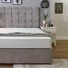 eXtreme Comfort Memory Sprung Mattress - Entry-Level Hybrid Design, Quilted Cooltouch Straight Line Top Panel, Memory Foam & Spring Support, Comfortable & Affordable Three-Quarter Bed Option - White - View 5