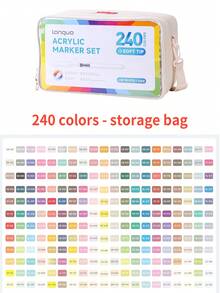 Set de 9 marqueurs de peinture acrylique, pointe souple grande capacité, macaron minimaliste, gris, marron, coloré, noir, convient pour les livres de coloriage, la peinture d'étudiants, le dessin de bandes dessinées, l'art sur papier non transparent, le graffiti DIY, les crayons de couleur, les pierres, le verre, la céramique, les métaux, 126 couleurs disponibles, indispensable pour la rentrée scolaire - Multicolore - Voir 29
