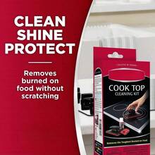 Cook Top Complete Cleaning Kit - Includes Cream, Scrubbing Pad And Scraper