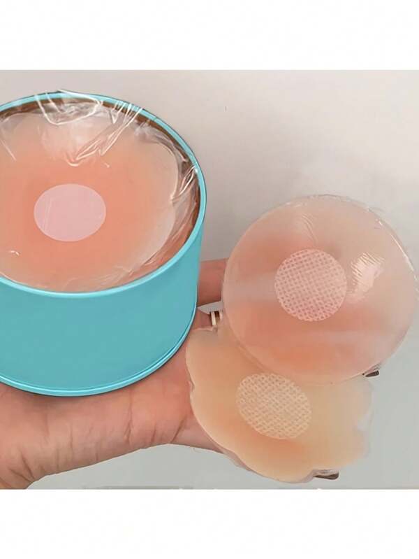 6 Pairs Reusable Silicone Nipple Patches With Adhesive Pad - Perfect For Invisible Bras And Breast Pads