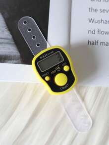 1pc Resettable 5-Digit Electronic Finger Counter With Digital Display, Suitable For Sports, Training, Muslim Rosary And Tasbih Bracelet Prayer Ring Counter - Multicolor - View 9