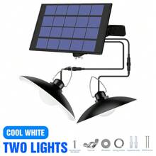 LED Hof-Pendelleuchte mit Fernbedienung, Solar Panel, wasserdicht, Dämmerungs-Sensor, Auto An/Aus, für Außen, Garten, Haus, Terrasse, Straßenbeleuchtung, Aufladen durch Sonnenlicht, für Scheune, Wand, Hängen, Schuppen, Flutlicht, tragbar, Camping, Zelt, Teich, Fischen, Park, Weg, Nachtsicherheit, Notbeleuchtung, 1/2/3/4 Leuchten, Kalt-/Warmweiß