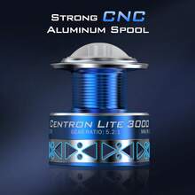 KastKing Centron &Amp; Centron Lite Spinning Reels, Freshwater And Saltwater Spinning Fishing Reel, Up To 17.5Lbs Max Drag, 5.2:1 Gear Ratio, Ultra Smooth Powerful, CNC Aluminum Spool, 9+1 BB Light Weight - Size 2000 - View 6