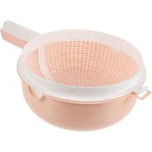 Double Layer Plastic Fruit Strainer With Handles Versatile Rice Wash Drain Basket For Vegetables Kitchen Utensils For Easy Washing Food Preparation
