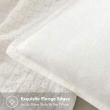 Local Delivery- Decorative Linen Pillow Covers 18x18 Inch Natural Beige ​Boho Farmhouse​ ​Neutral Couch Throw Pillows For Bed Pack Of 2 Accent Outdoor Pillowcase Modern Sofa Cushion Livingroom Home Decor - Cream White - 查看 2