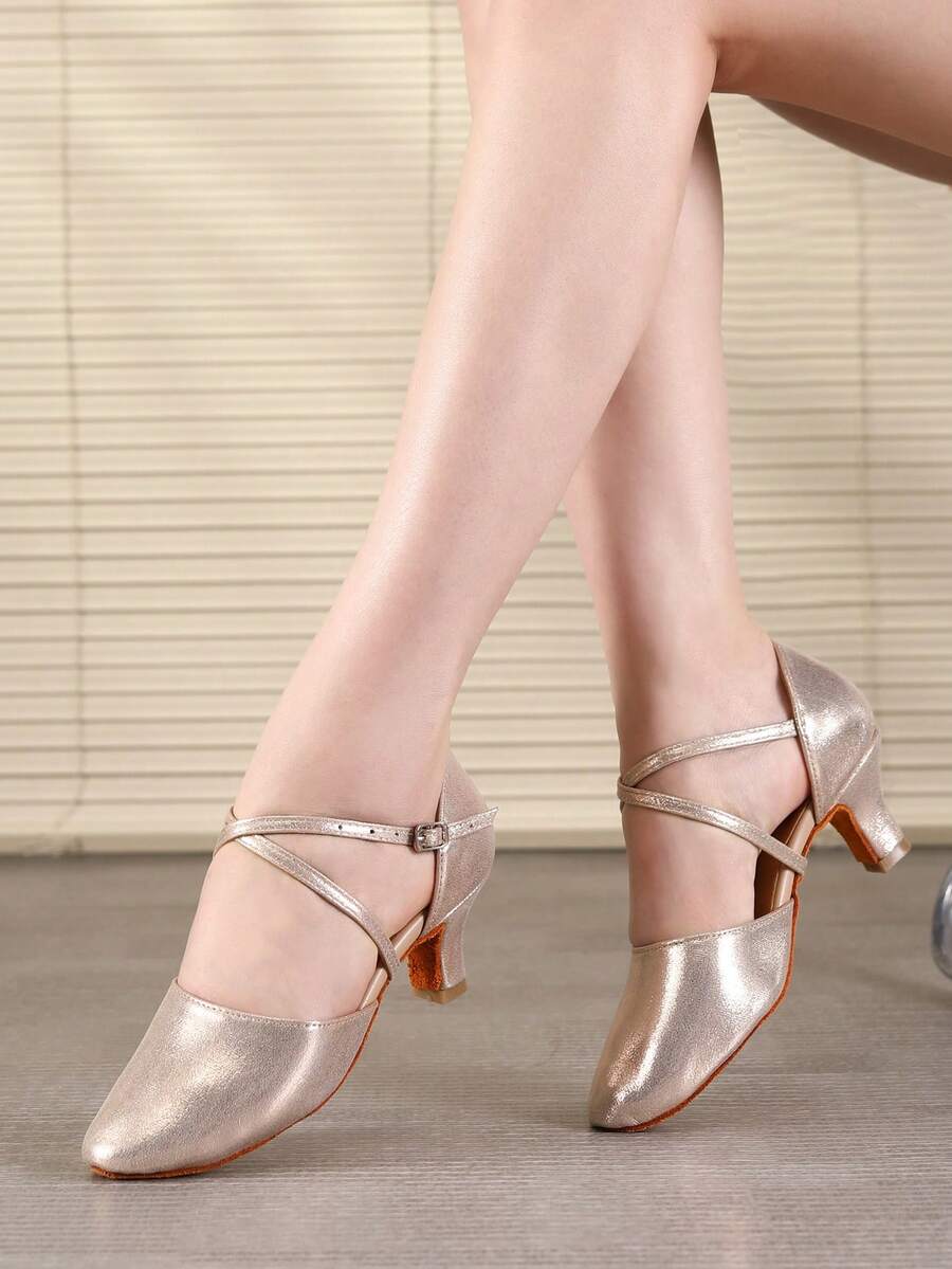 Women's Professional Dance Shoes, Modern Dance Shoes, Jazz Dance Shoes, Suitable For Various Dance Styles - Gold - View 1