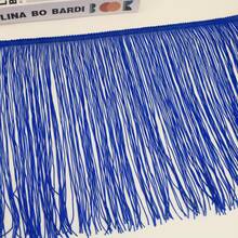 2 Yard 30CM Polyester Fringe Trim Ren Tua Rua Viền Cho Trang Phục Latin Quần Áo Sân Khấu Trang Trí Chụp Đèn DIY - Nhiều màu - Xem 7