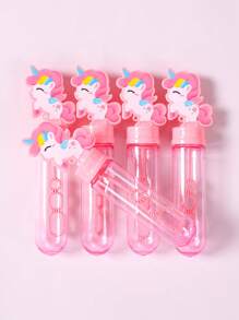 10Pcs Empty Unicorn Pattern Bubble Tubes(Bubble Liquid Is Not Included),Thick Plastic Party Bubble Stick ,Durable Reusable Bubble Soap Bottle,Unicorn Party Favors & Decorations,Unicorn Party Supplies,Outdoor Party Decoration,Bubble Birthday Party Gift,Gender Reveal Party Decor,Birthday Decorations,Babyshower Supplies,Wedding Decor,Wedding Items,Bridal Shower Favors,Holiday Party Supplies