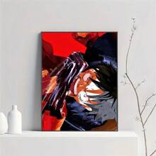 1/2 piezas Póster clásico de anime y cómic One Piece, material resistente al agua apto para decoración del hogar, habitación, bar, cafetería. Arte mural perfecto como regalo para fans de los cómics, sin marco.