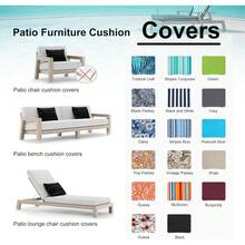 Local Delivery- Outdoor Cushion Slipcovers Waterproof 4 Pack Patio Chair Seat Cushion Covers With Zipper And Tie, 22 X 20 X 4 Inch, Replacement Cover Only - Tropical Leaf - View 7