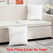 2pcs/4pcs/6pcs White Soft Comfortable Pillow Covers Without Inner Pillow, Suitable For Thanksgiving, Halloween, Christmas Decoration, For Hotel, Home Decor, Sofa, Bedroom, Living Room