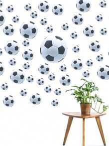 17 buc autocolante de perete cu fotbal, autocolante cu ochi furioși. Autocolante auto pentru oglinda retrovizoare cu expresie drăguță, autocolante de perete autoadezive DIY, decor de perete de diferite dimensiuni pentru camera copiilor, dormitor, mașină, casă, laptop, motocicletă