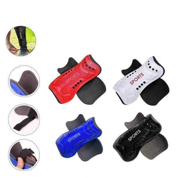 4 Pairs Unisex New Design Football/Soccer Shin Guards, Professional Match Training Sports Leg Protector